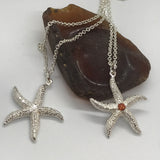 Starfish with Gemstone Pendant & Chain
