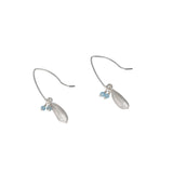 Agapanthus Hook Earrings with beads