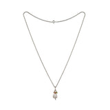 Alstroemeria Pendant with beads and chain (Copy)