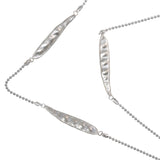 Sweet Pea & Chain Necklace