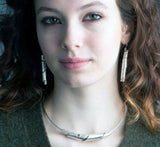 Curled Leaf  Earrings