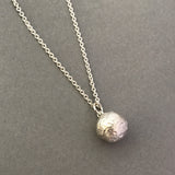 Large Silver Coccolithophore Pendant