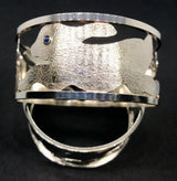 Hare Bangle with Gemstone Eyes