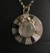 Hare & Moonstone Pendant with chain