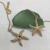 Starfish with Gemstone Pendant & Chain