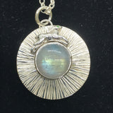 Hare & Moonstone Pendant with chain