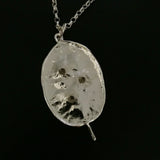 Honesty Seed Gemstone Pendant with chain