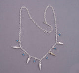 Spiral Shell & Agate Necklace