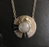 Hare & Moonstone Pendant with chain