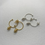 Cowrie Hoops
