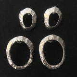 Limpet Circle Stud Earrings - sterling silver