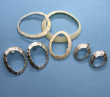 Limpet Circle Stud Earrings - sterling silver