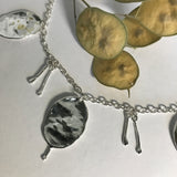 Honesty Seed Pod Charm Necklace