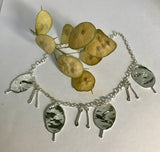 Honesty Seed Pod Charm Necklace