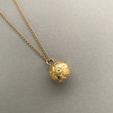 Golden Coccolithophore Pendant