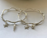 Wave Shell & Starfish Bangle