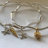 Wave Shell & Starfish Bangle