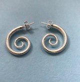 Lobster Antennae Spiral Earrings