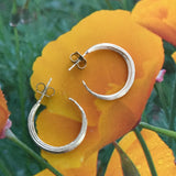 Golden Poppy Hoop Earrings
