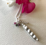 Sweet Pea Pendant & Chain