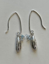Agapanthus Hook Earrings with beads