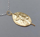 Honesty Seed Pod Pendant with chain