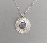 Hare & Moonstone Pendant with chain