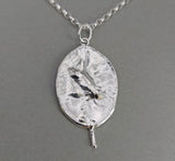 Honesty Seed Pod Pendant with chain