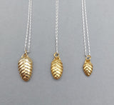 Quaking Grass Pendant with chain