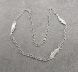 Three Fish & Chain Necklace