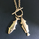 Two Fish Toggle Necklace