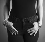 Hare Bangle with Gemstone Eyes