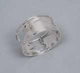 Hare Bangle with Gemstone Eyes