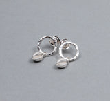 Cowrie Circle Stud Earrings