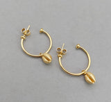 Cowrie Hoops