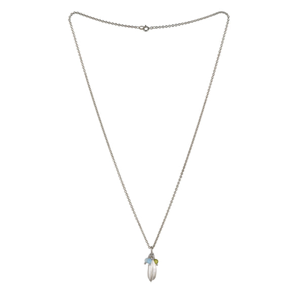 Agapanthus Pendant beaded with chain (Copy)