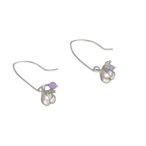 Allium Hook Earrings with beads