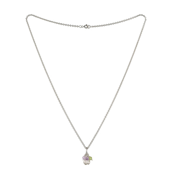 Allium Pendant beaded with chain (Copy)