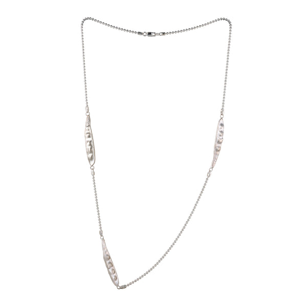 Sweet Pea & Chain Necklace