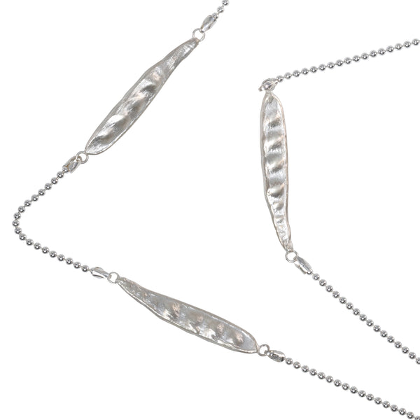 Sweet Pea & Chain Necklace