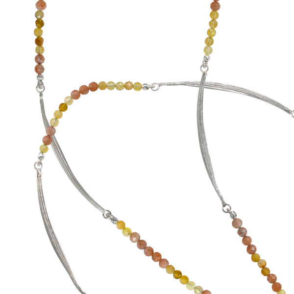 Golden Poppy Beaded Necklace