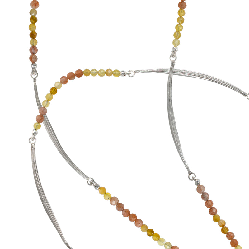 Golden Poppy Beaded Necklace