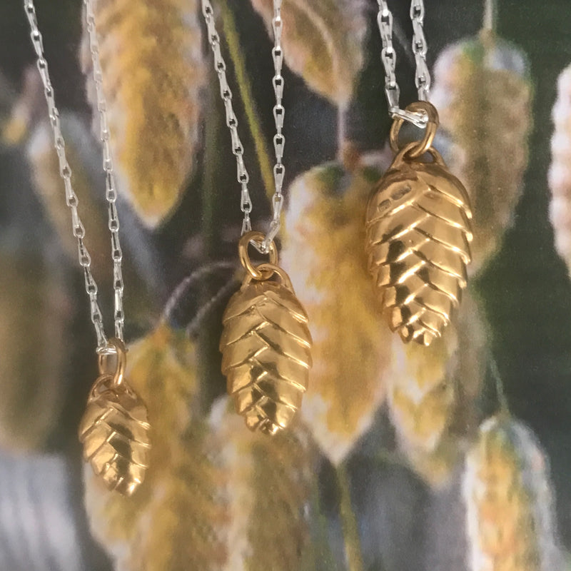 Quaking Grass Pendant & Chain