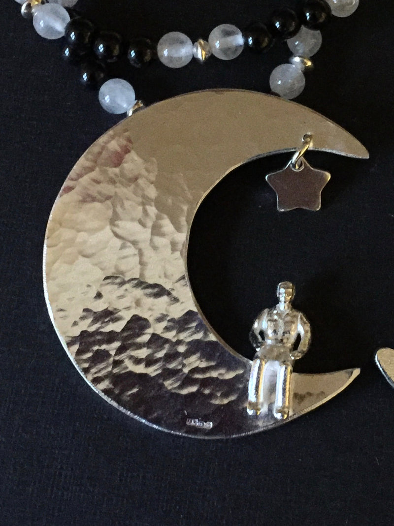 Moon Person Pendant with chain