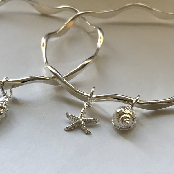 Wave Shell & Starfish  Bangle