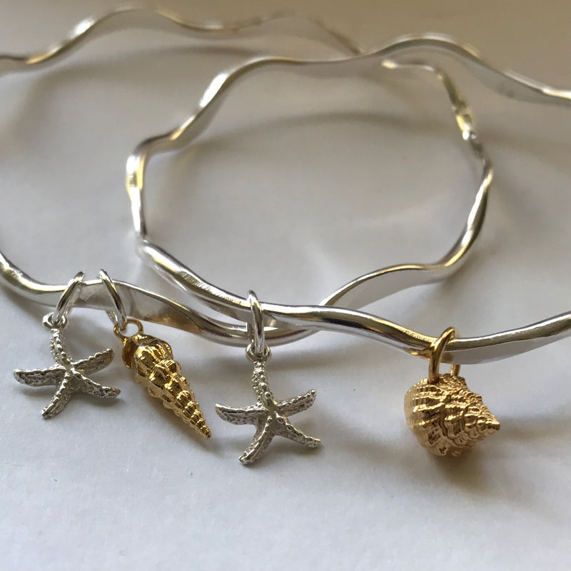 Wave Shell & Starfish  Bangle