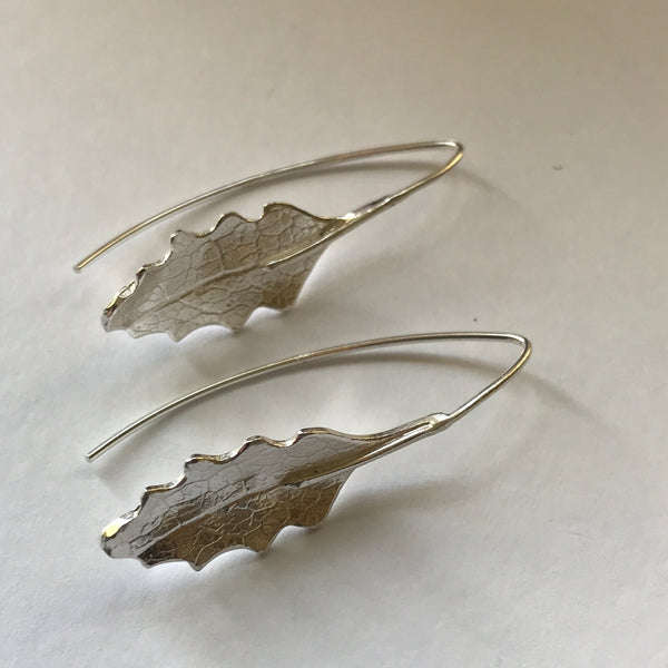 Hawthorn Leaf Hook Earrings