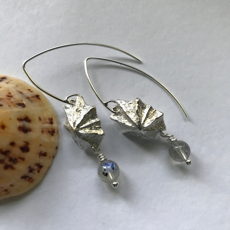 Limpet & Labradorite Hook Earrings