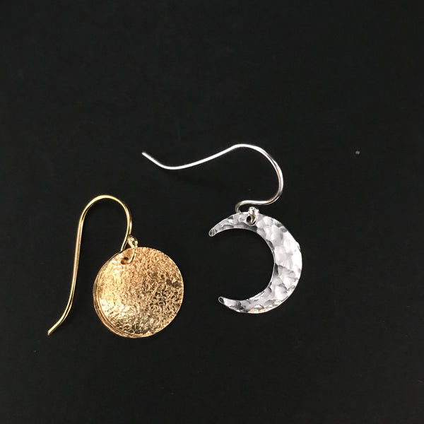 Single Lunar Hook Earrings