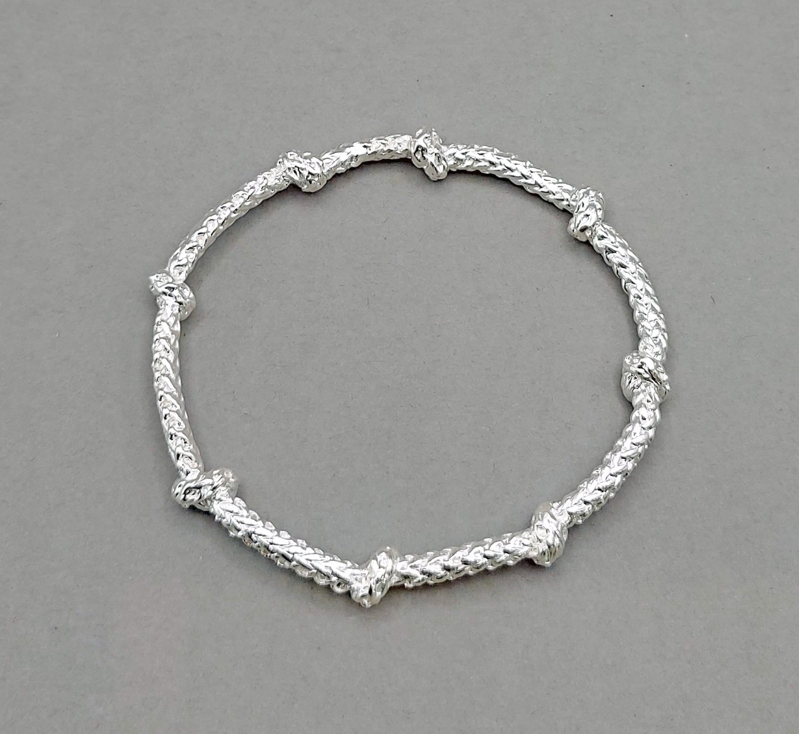 Knotted Rope Bangle – Julian Warrender Precious Metal Jewellery